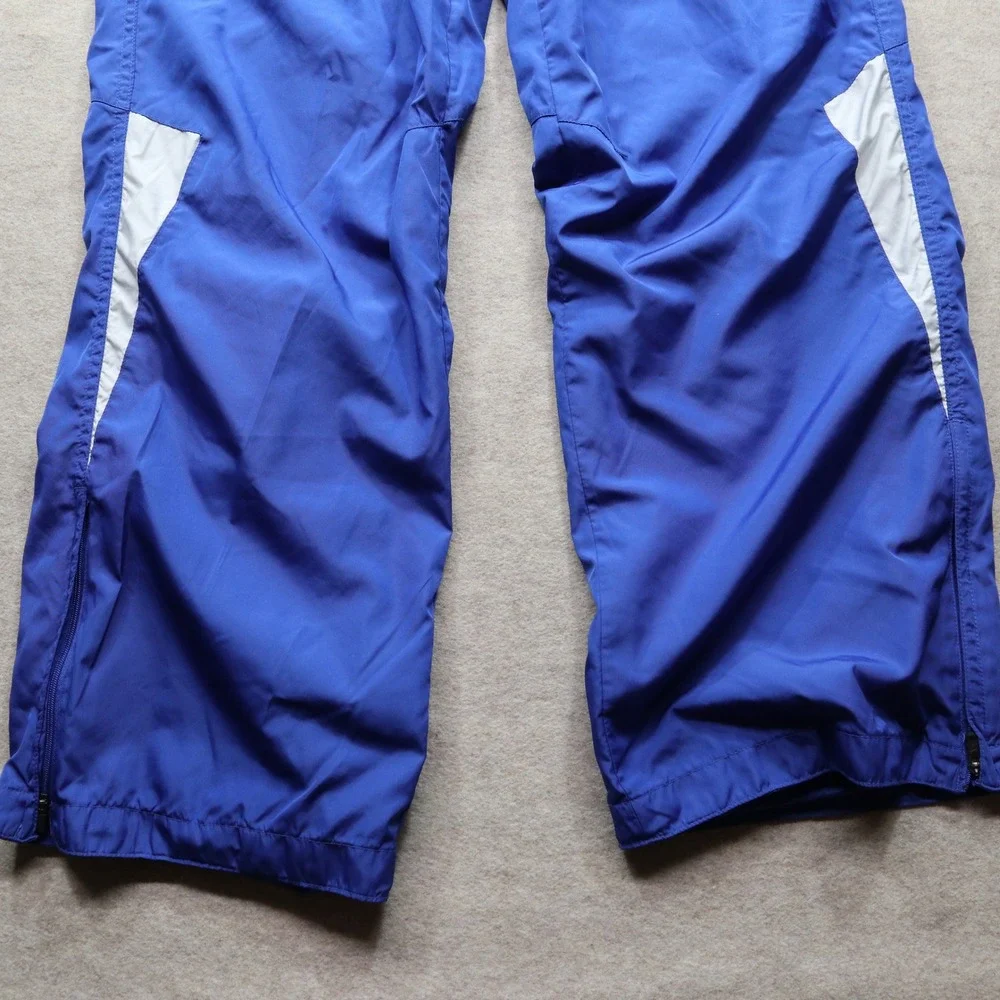 Nike Storm-Fit Track Pants Medium Blue Y2K Mesh Lined Zipper Cuffs